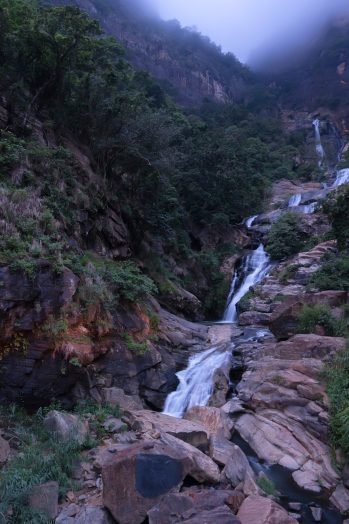Ravana falls in Sri Lanka